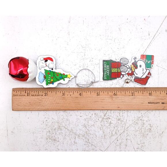 Lot of 3 Peanuts Holiday Ornaments Snoopy Christmas Tree Jingle Buddies Bell - Picture 6 of 6
